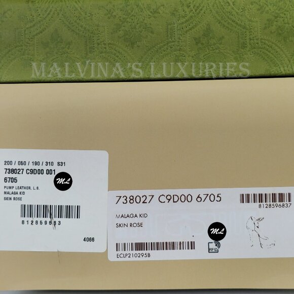 GUCCI SHOES PUMPS PINK LEATHER GG LOGO PLATFORM HIGH HEEL sz 40 10 - Picture 13 of 16